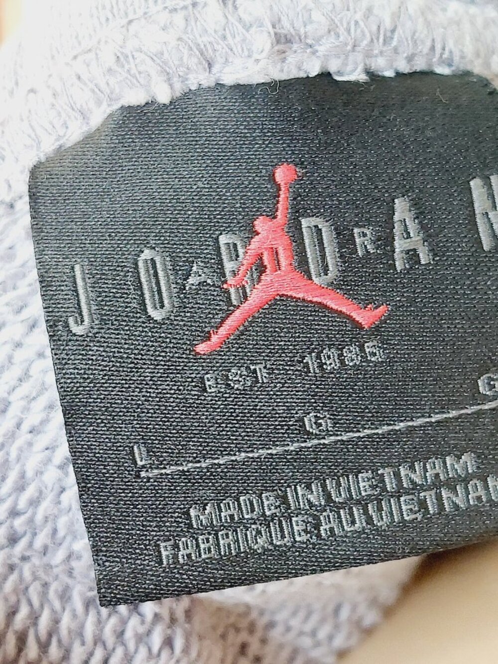 Jordan Women's Light Blue Brooklyn Fleece Tapered Leg Classic Jogger Pants Sz L - Picture 7 of 8